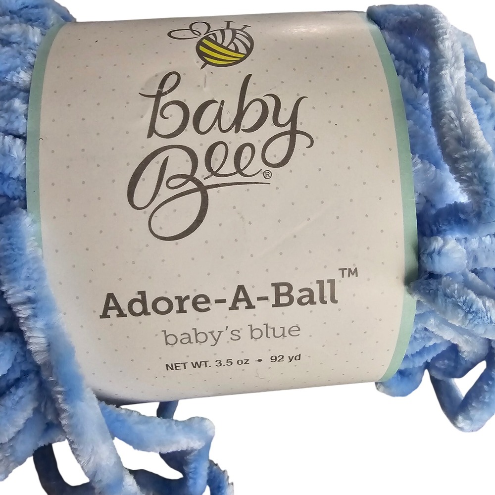 Baby Bee Adore-A-Ball Yarn Baby's Blue 400 Bulky 3.5oz 92yd Poly. Hobby Lobby